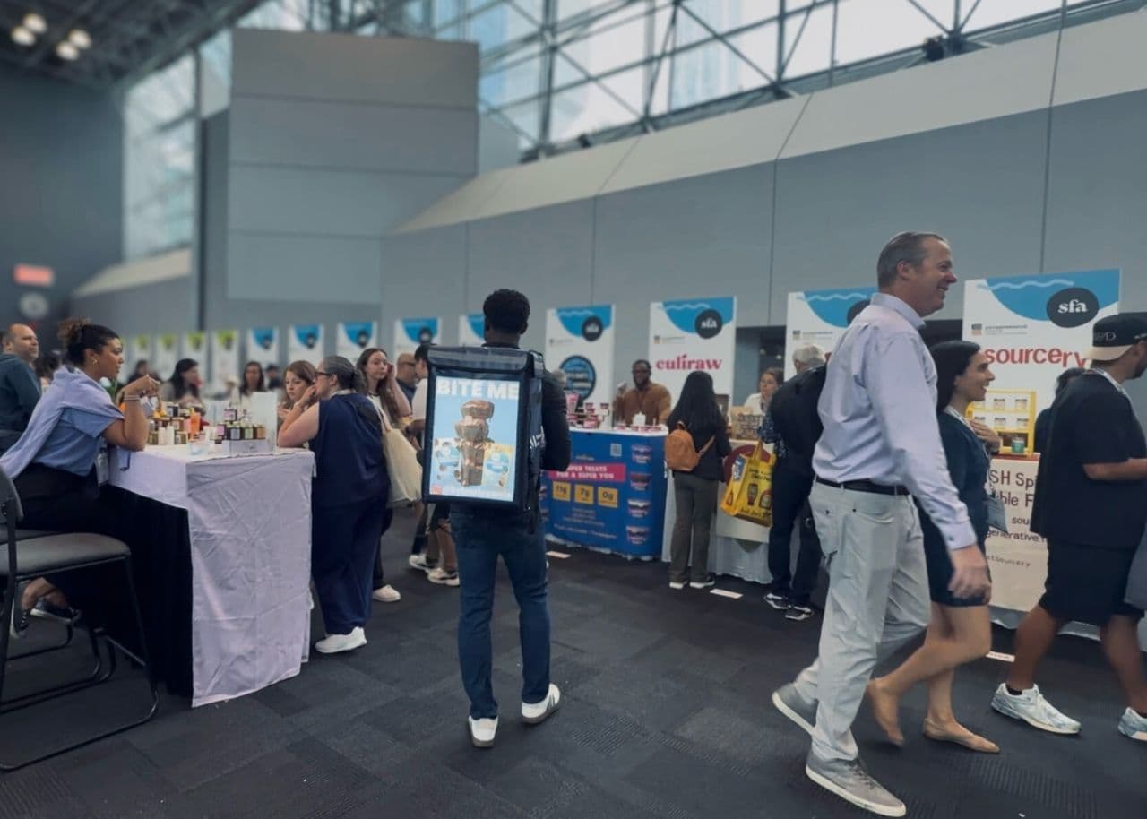 At Fancy Food Show, MetroMesh Brings Outdoor Advertising Indoors